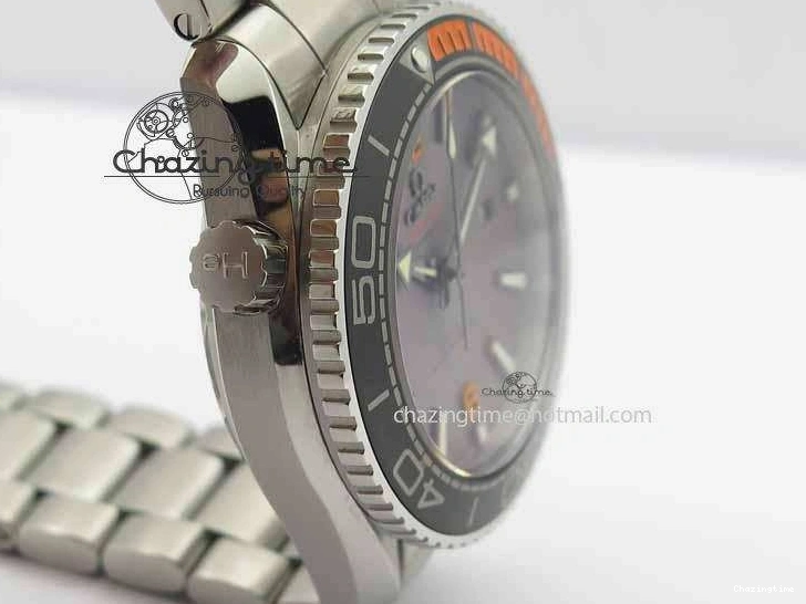 0211 Stretchable Planet Ocean 2016 43.5mm SS OM 1:1 Best Edition Gray Dial On SS Bracelet A 8163